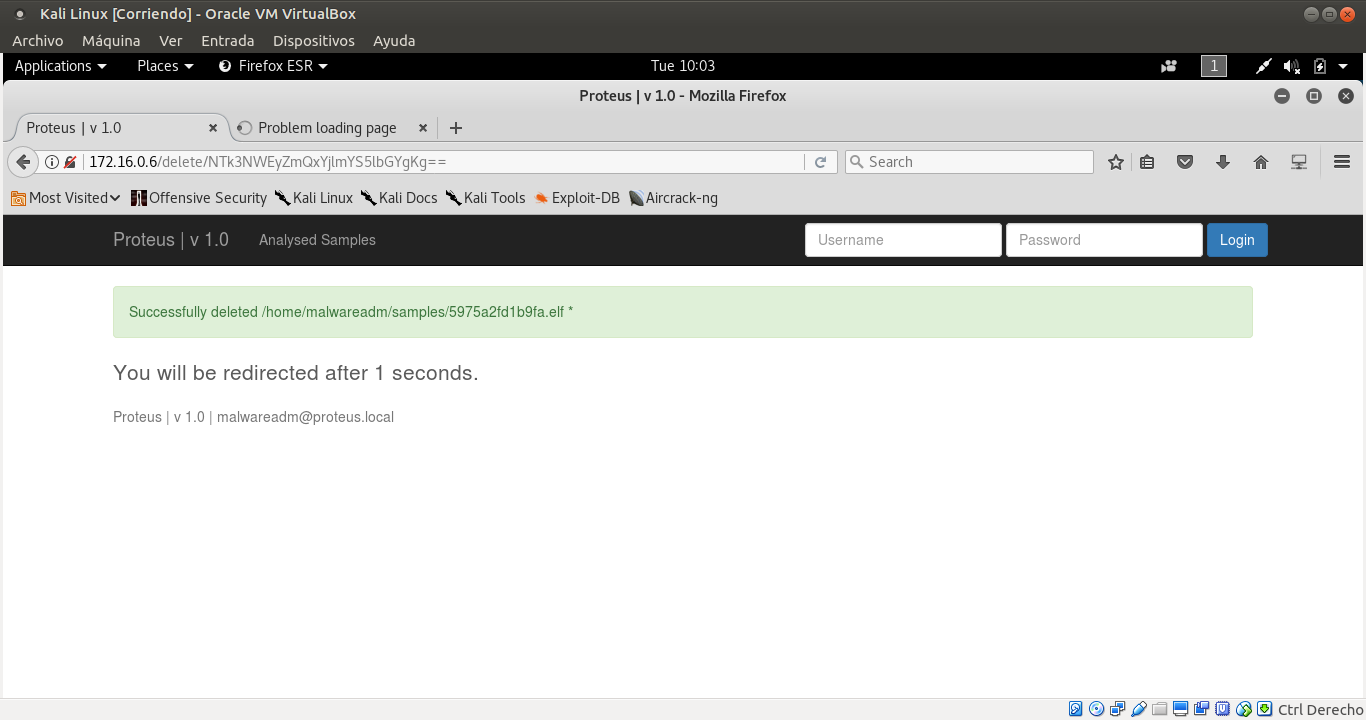 Archivo borrado Archivo borrado